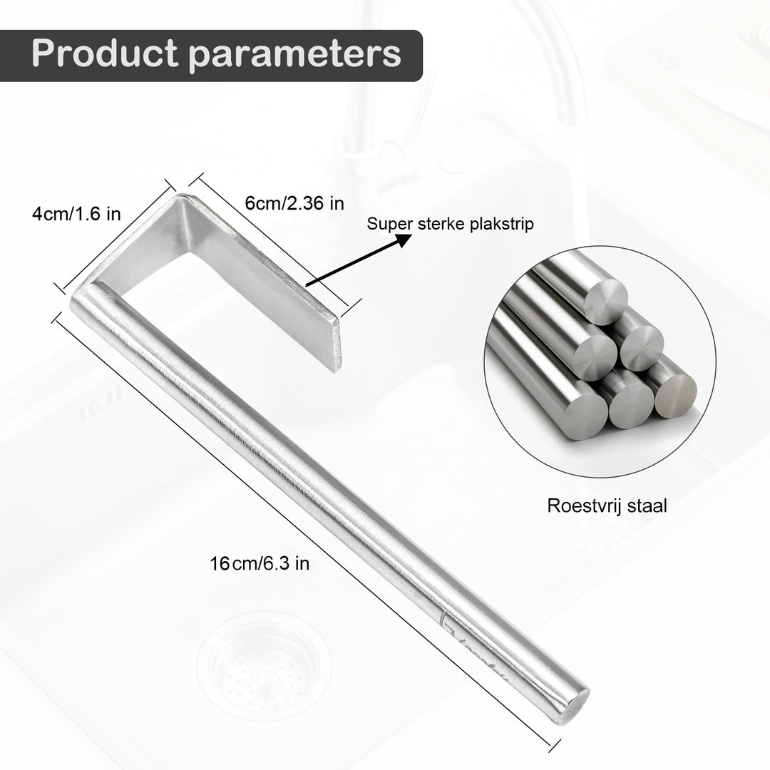 Vaatdoekhouder, magnetische vaatdoekhouder, vaatdoekhouder voor de gootsteen, gootsteen vaatdoekhouder, vaatdoekhouder spoelbak